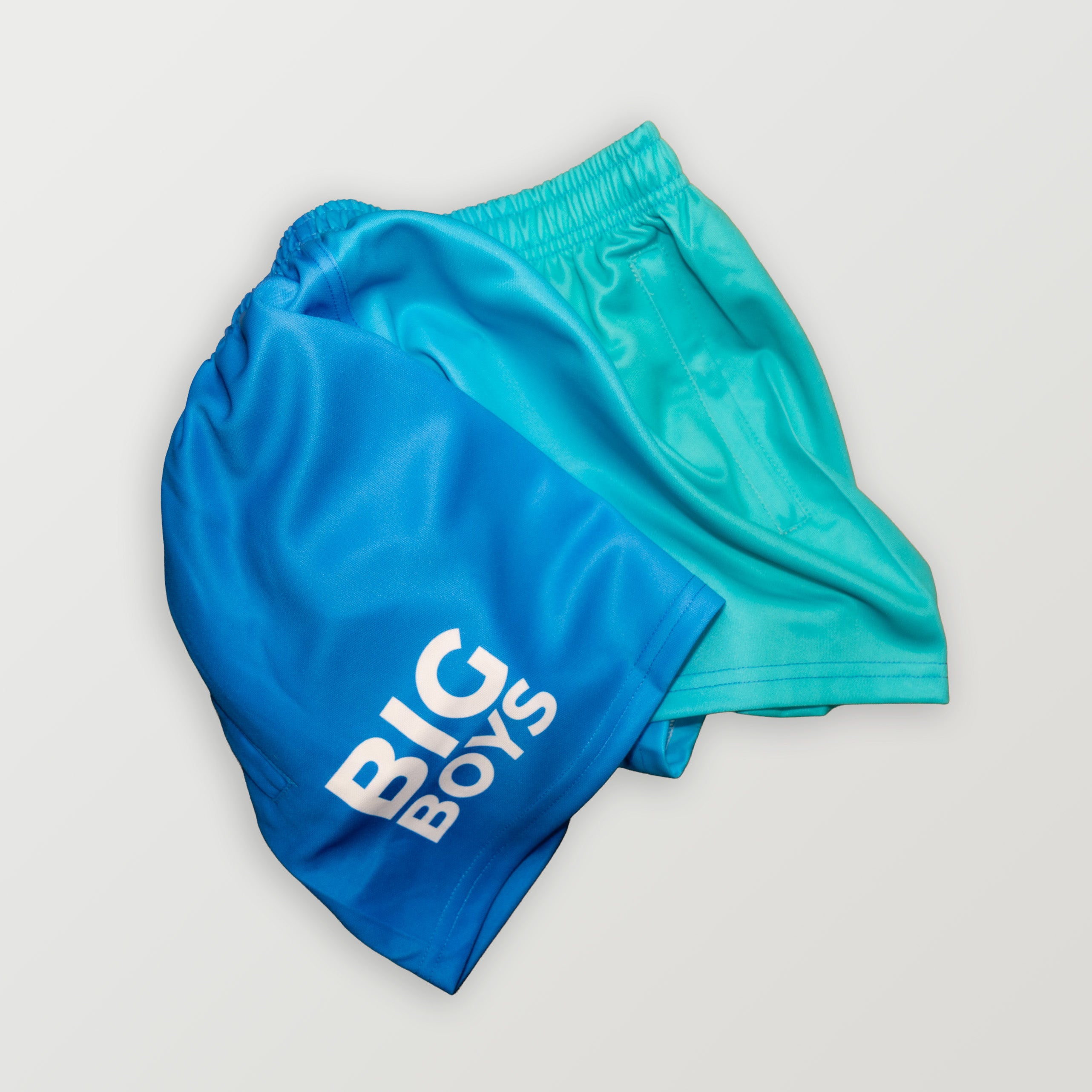 Footy Shorts Big Boys Blue