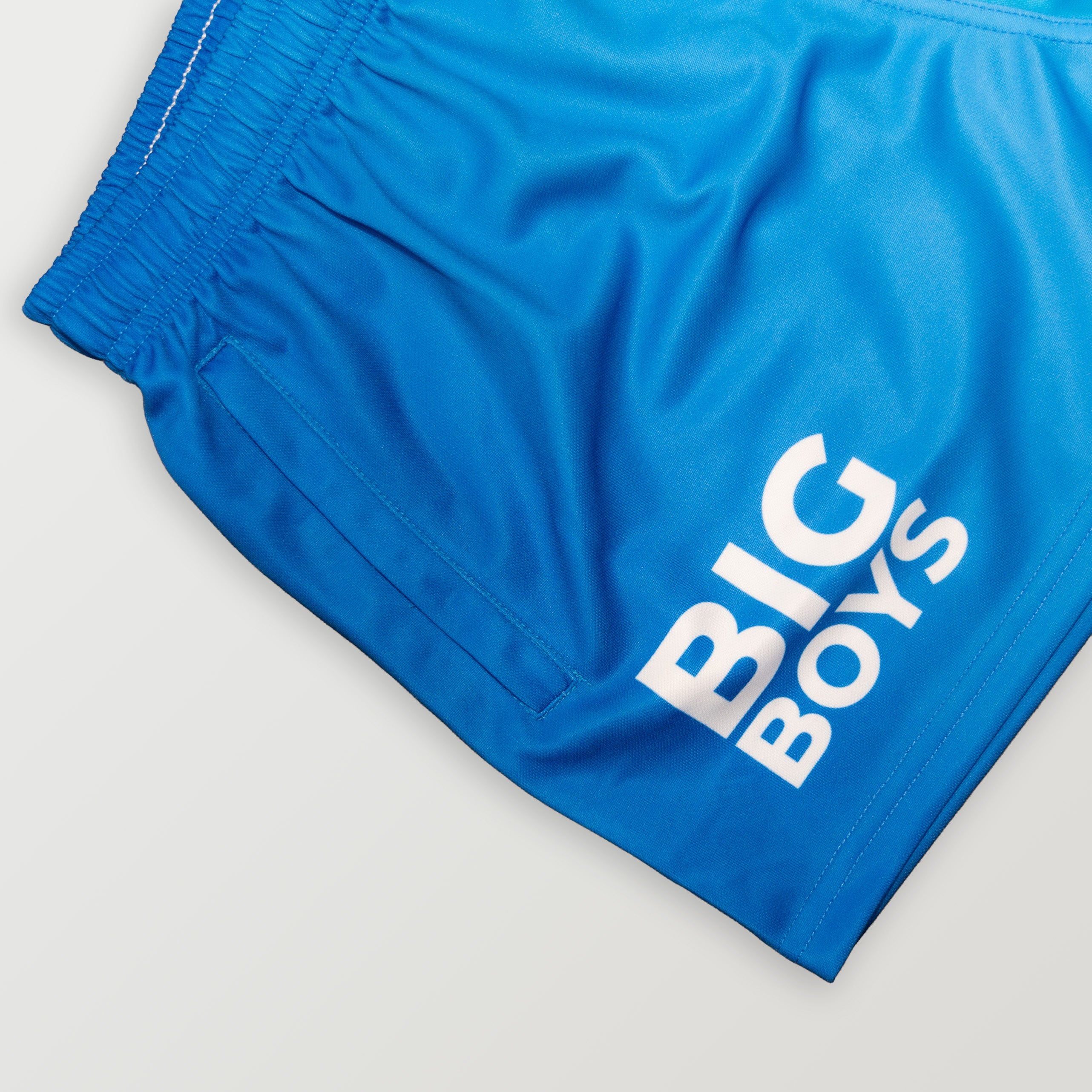 Footy Shorts Big Boys Blue