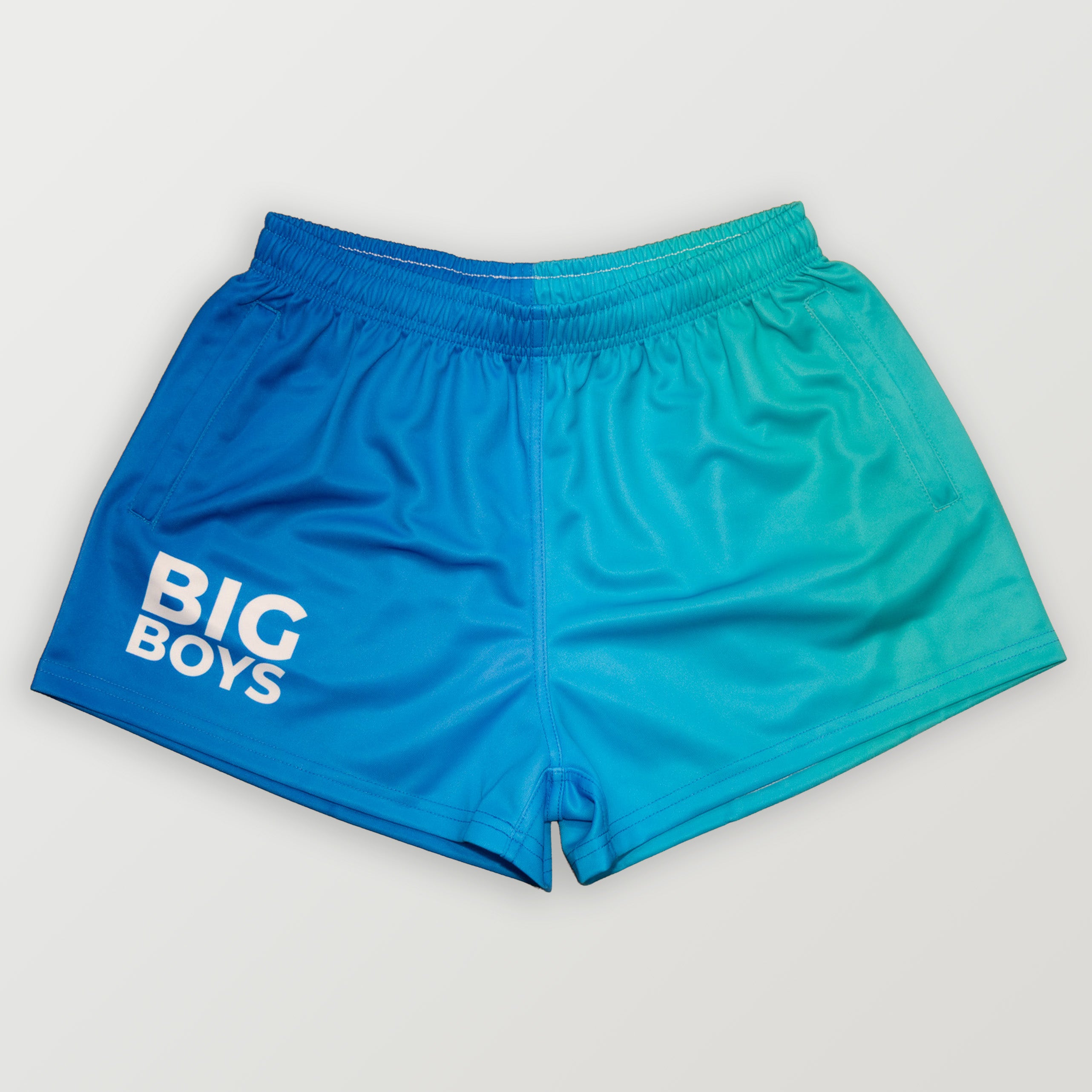 Footy Shorts Big Boys Blue